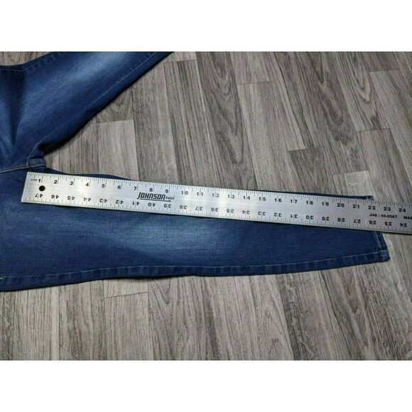 Old Navy Womens Blue The Rockstar Mid Rise Slim Fit Cropped Jeans Size 0 Regular - Picture 10 of 11